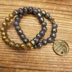 Love You To The Moon Bracelet Set