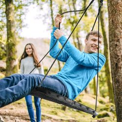 Bliss Hammocks Rectangular Tree Glider with Foam Frame and Hanging Rope Kit
