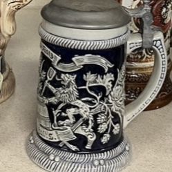 Vintage Belgium Beer Stein