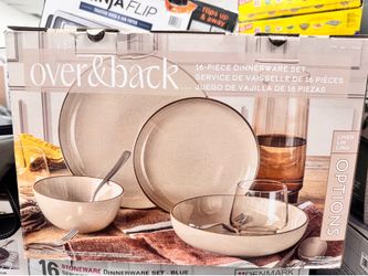 Over and back 26 piece dinnerware set