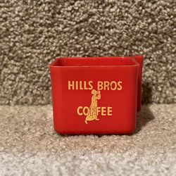 Vintage Hills Bros Brothers Coffee Scoop Measuring Guide Cup Red D7