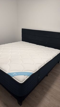 Dreamcloud King Mattress w/ Bed Frame