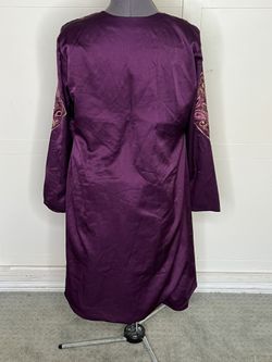S/M Moroccan Kaftan Purple and Gold Embroidered Maxi Dress Caftan for Sale  in West Hollywood, CA - OfferUp