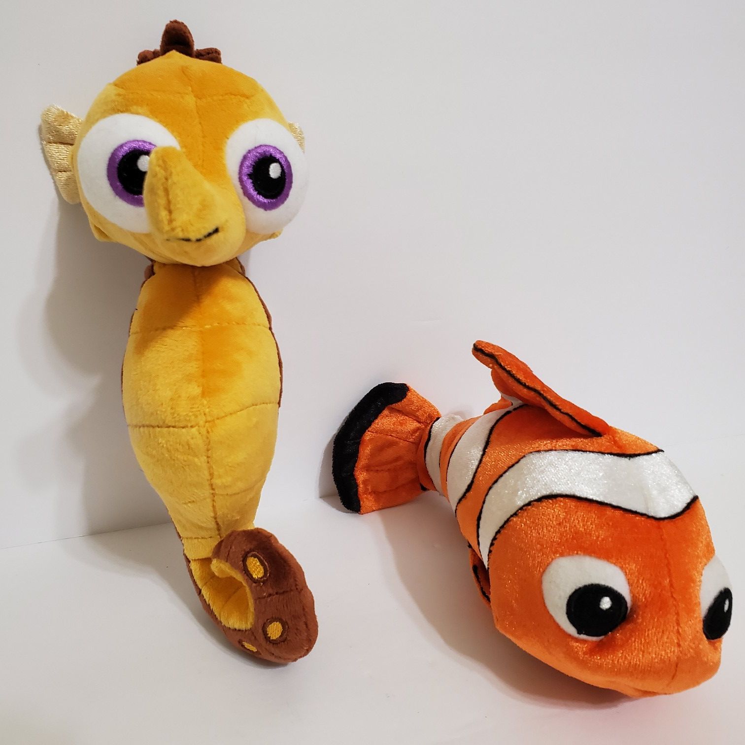 Disney Finding Nemo and Sheldon the Seahorse Bean Bag Plush