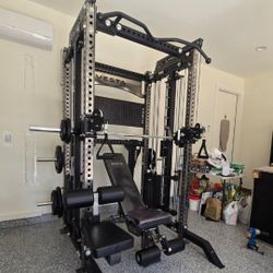 NEW Vesta Pro Series 3in1 Squat Rack | Functional Trainer | Smith Machine | Pulley System |🔴WEIGHTS,BAR, & BENCH SOLD SEPARATELY 🔴 FREE DELIVERY🚚 