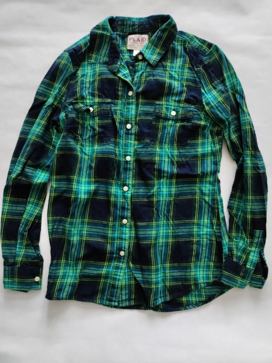 Women's old Navy Plaid Shirt Size Small