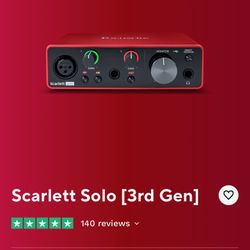 Scarlett Solo 3rd Gen 
