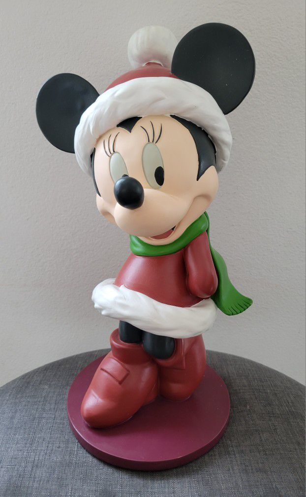Disney Minnie Mouse Garden Statue Big Fig Collectible Figurine Christmas Holiday Statue 16"