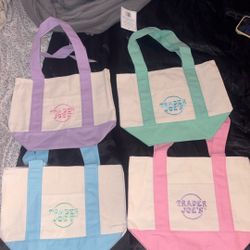 Trader Joe’s Pastel Tote Bags