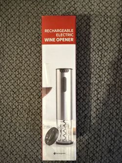 Rechargeable electric wine opener 25w- new in box