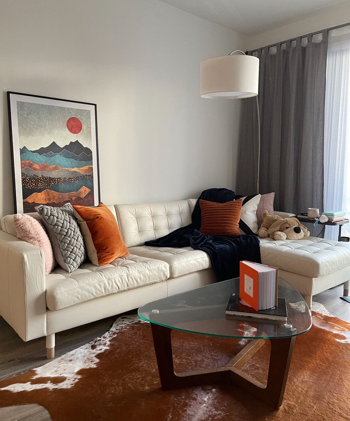 IKEA Morabo Sectional Sofa with Chaise White