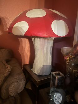 Alice In Wonder Land Mushroom Prop With Flowers