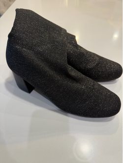 Women’s Black Glitter Heel Shoes size 10
