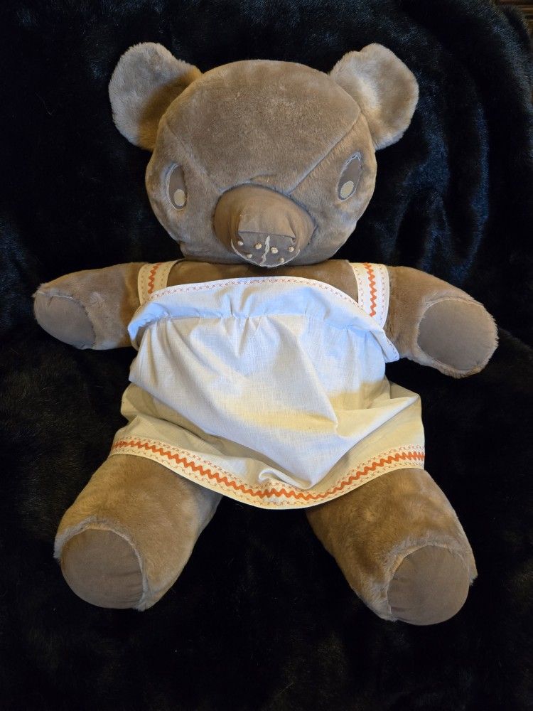 Large Vintage Plush Teddy Bear