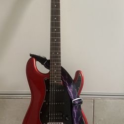 Squire Affinity Series Stratocaster (Cherry Red and Black)