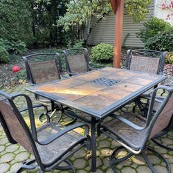 Patio Table And Six Chairs