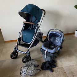 Uppababy Vista V2 Stroller With Car Seat Finn