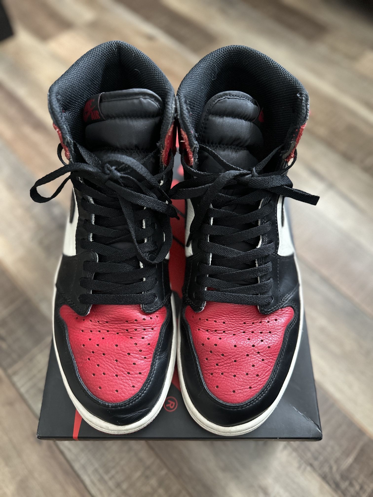 Jordan 1 High OG Bred Toe SZ 12