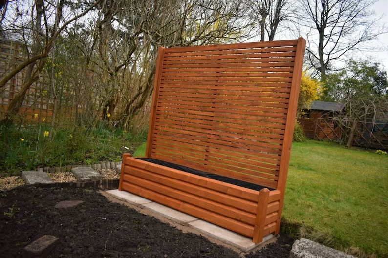 Custom Beautiful privacy wall Frame Planter Box Garden Bed cedar redwood Mother’s Day Best Gift,All Products : American Fashion Style Bags On Sale