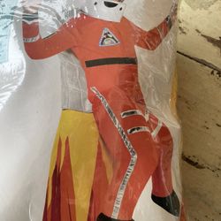 ILLUSION ASTRONAUT Costume, Child Medium 8-10, Tunic w/ Attached Legs & Helmet