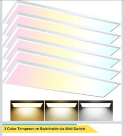 AIKVSXER 6 Pack 1x4 LED Flat Panel Light Surface Mount White, 5500LM 50W
3000K/4000K/5000K Selectable, TRIAC Dimmable Ceiling Light, AC120V, Kitchen L