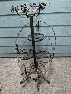 Plant Holder-black Metal