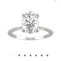 Mossanite Platinum 2.38 CRT Engagement Ring
