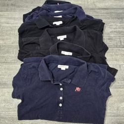 7 Women's Small School Polo Black/Blue $10 for All