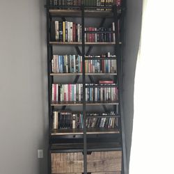 Library Shelf w/ladder   MAKE OFFER