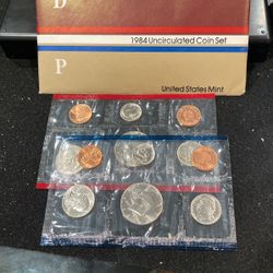 1984 Gem Uncirculated Mint Set In Original Government Package 