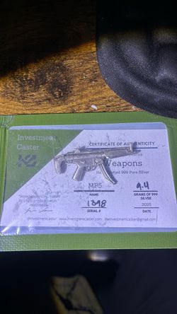 .999 fine silver mp5