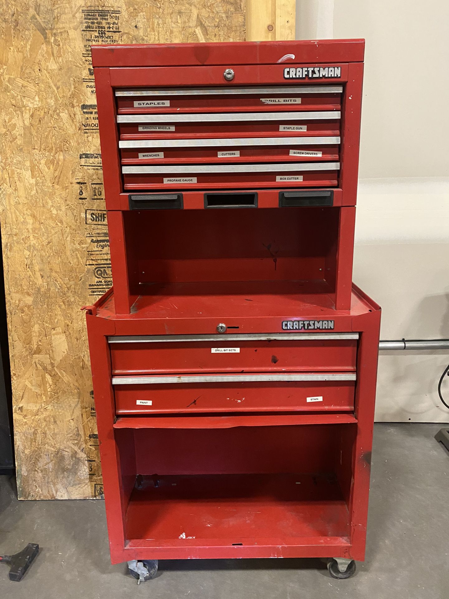 Craftsman tool chest on casters for sale.