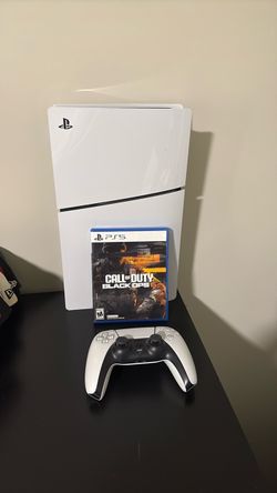 PS5 Slim Console with Controller and Game