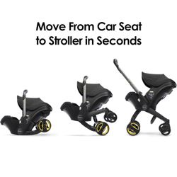 DOONA Doona Car Seat & Stroller, Nitro Black - All-in-One Travel System