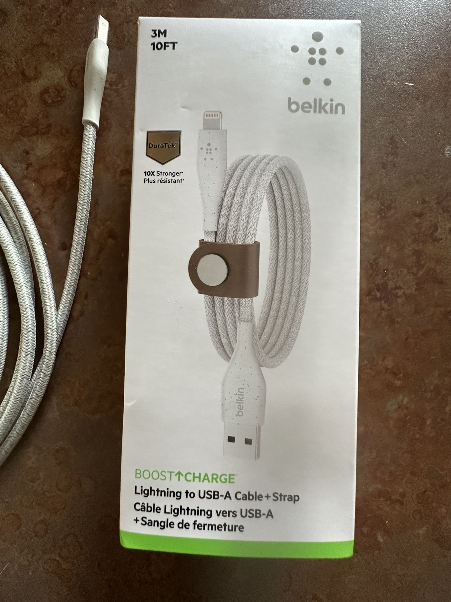 Belkin Lightning To USB -A Cable + Strap - 3M (10 Ft)