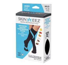 Skineez Medical Grade Advanced Healing Compression Socks, 2-Pack, Mild/Moderate @N3-458