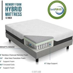 Queen Size Bed with Bed Frame