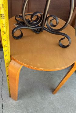 Small Wood table/stool 18”