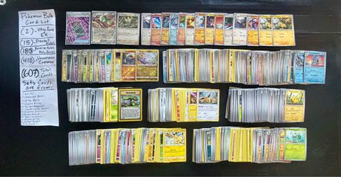 Pokémon 607x BULK Card Lot UR/EX/Pokeball Holo