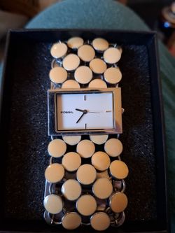 Vintage Designer ladies Fossil runway watch 1980s French