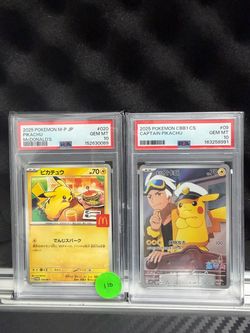 Captain pikachu and burger chu PSA 10