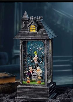 Disney Halloween Haunted House Lighted Water Lantern