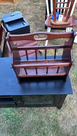 Wood Magazine Rack