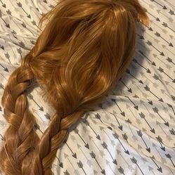 Child Braided Wig For Costume/Dress Up Halloween Annabelle Or Doll Costume 
