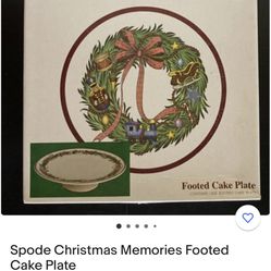 Spode Christmas Memories Pedestal Cake Stand