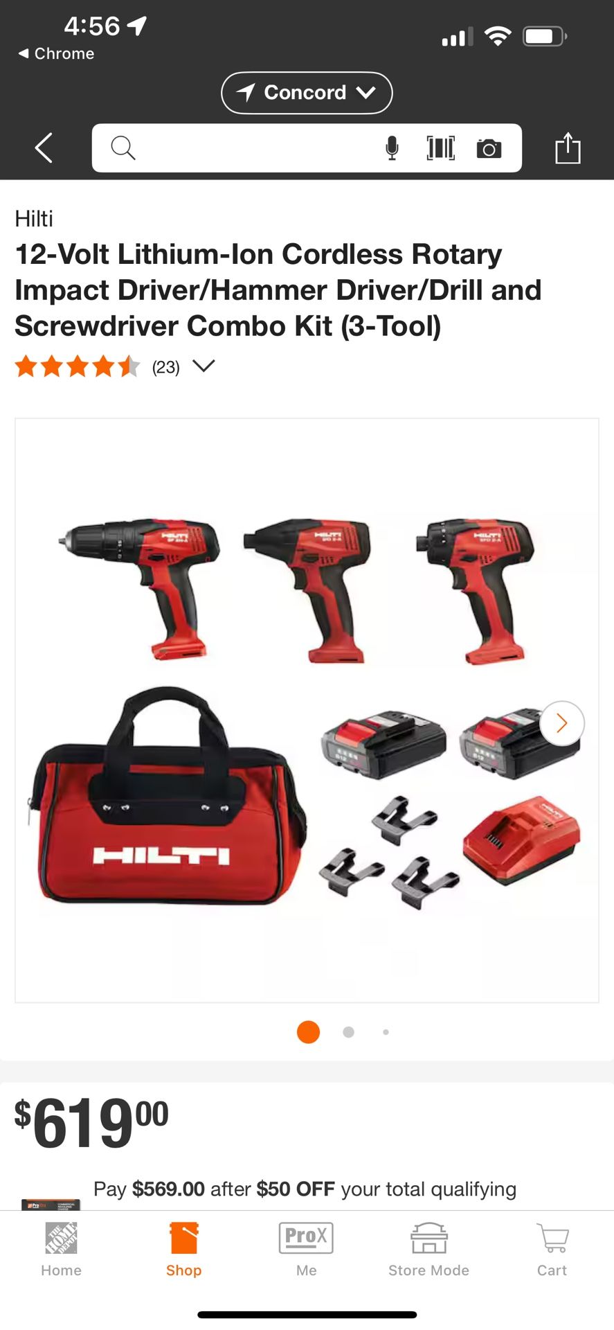 Hilti 3 Tool Combo Kit