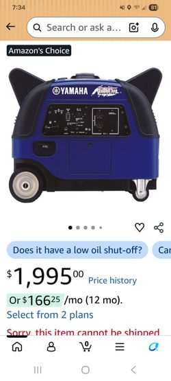 Yamaha 3000  inverter generator