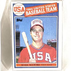 Great Condition, 1984 Usa, United States Baseball Team Mark Mcguire Topps #401 trading card