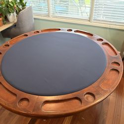 60” All Wood Poker - Card/Game  -Dining Table