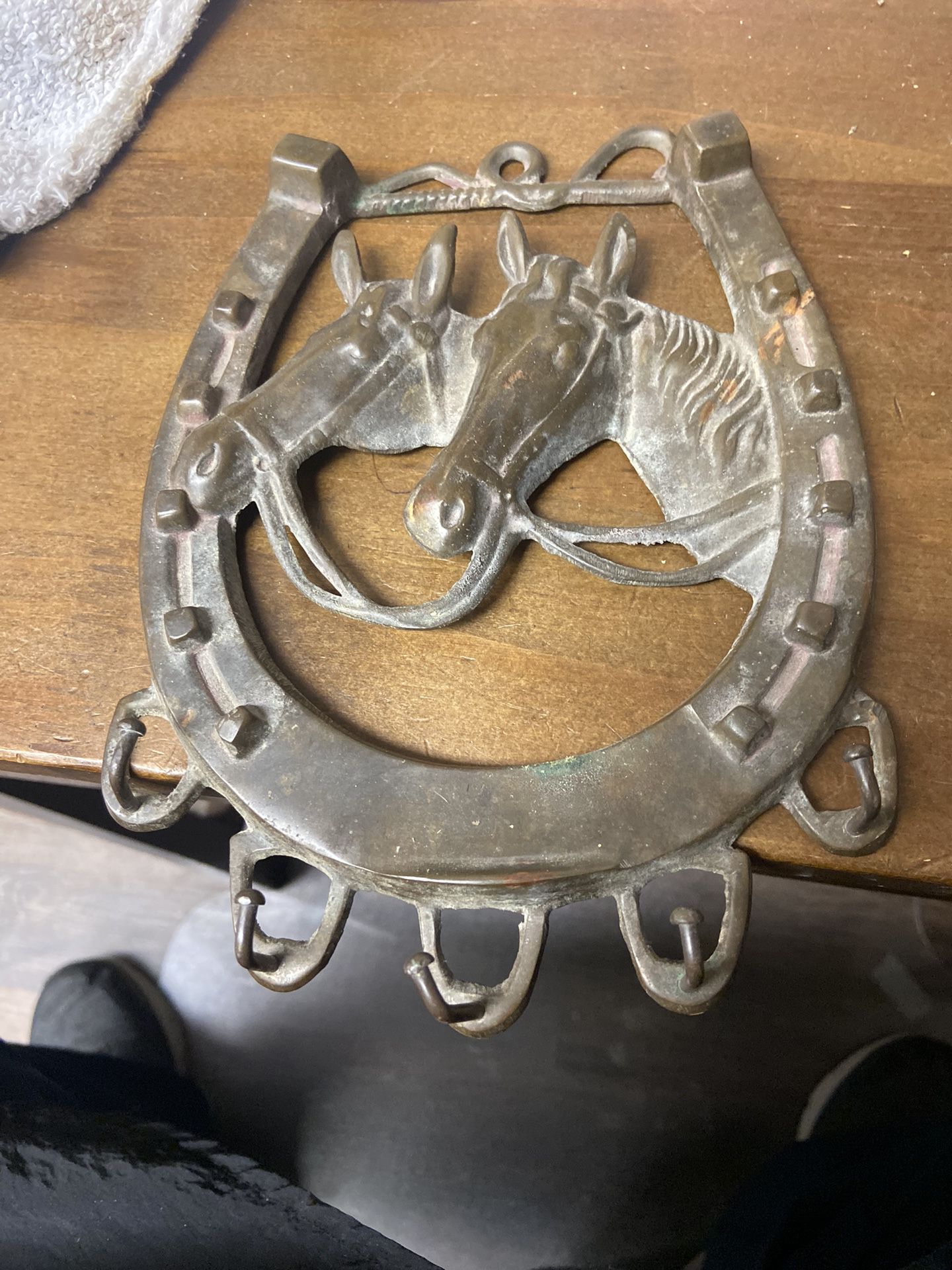 Brass Horse Western Key Chain Holder 